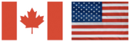 Canada US flag
